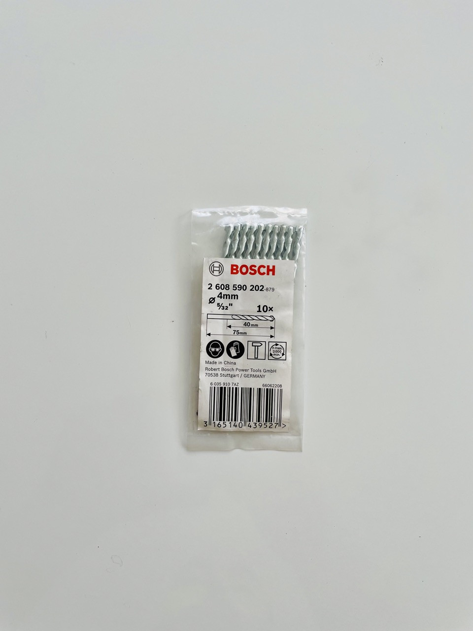 Broca BOSCH Concreto 4MM    Bolsa de 10 Unid.